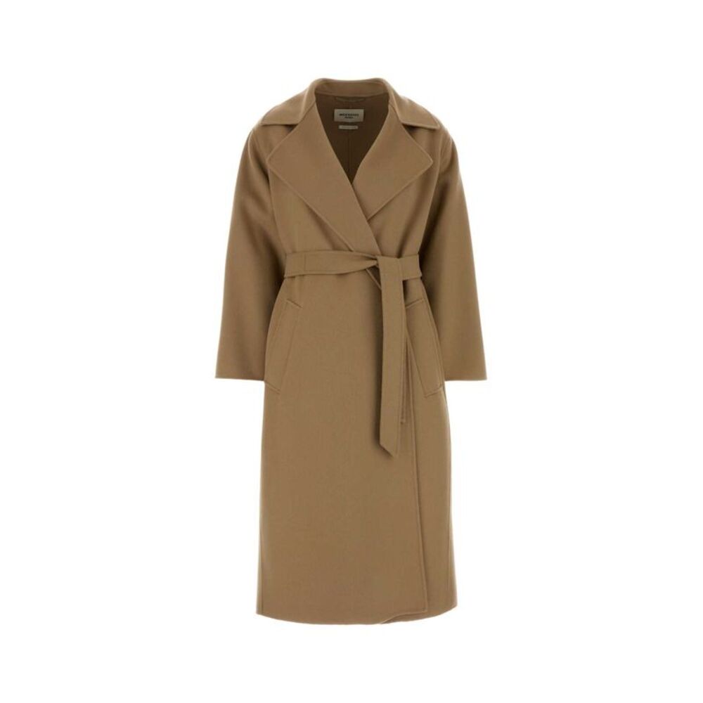 Weekend Max Mara Women Camel Wool Blend Operoso Coat